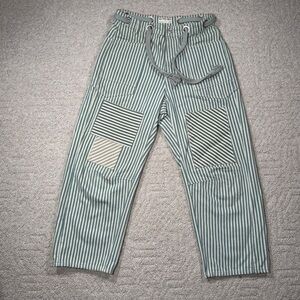 Free People We The Free Moxie Railroad Low-Slung Striped Jeans Size 28